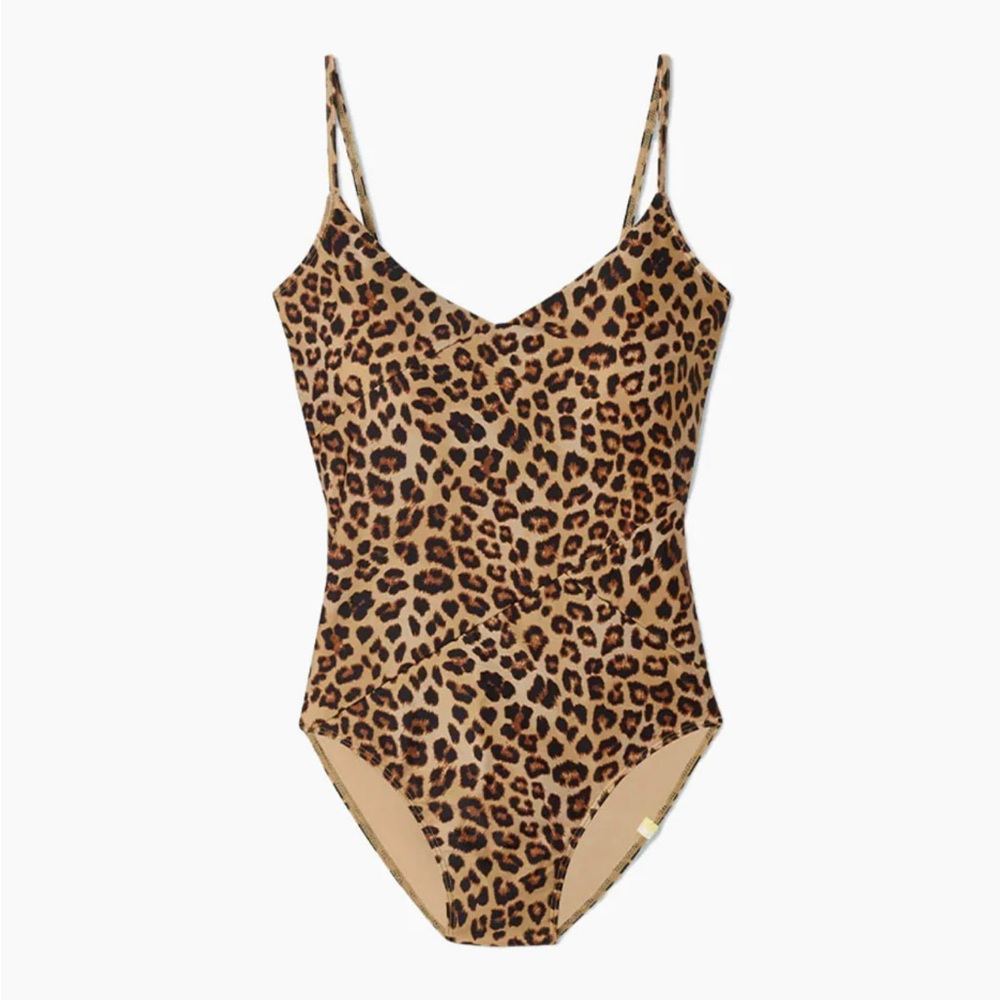 Leopard Print One-Piece Swimsuit